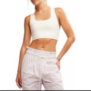 FP Movement by Free People White Crop Top